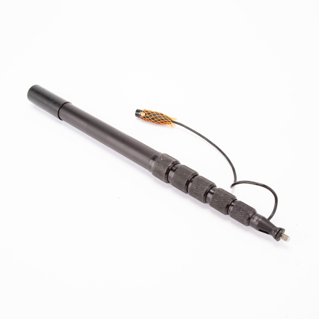 K-Tek KE79CCR Avalon Series Aluminum Traveler Boom Pole with Coiled Cable, 3-Pin XLR, Side Exit